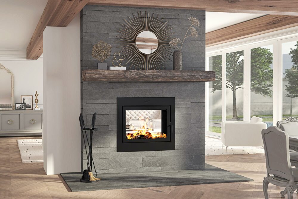 Elegance® 42 SeeThru Builtin Wood Burning Fireplace Ambiance®