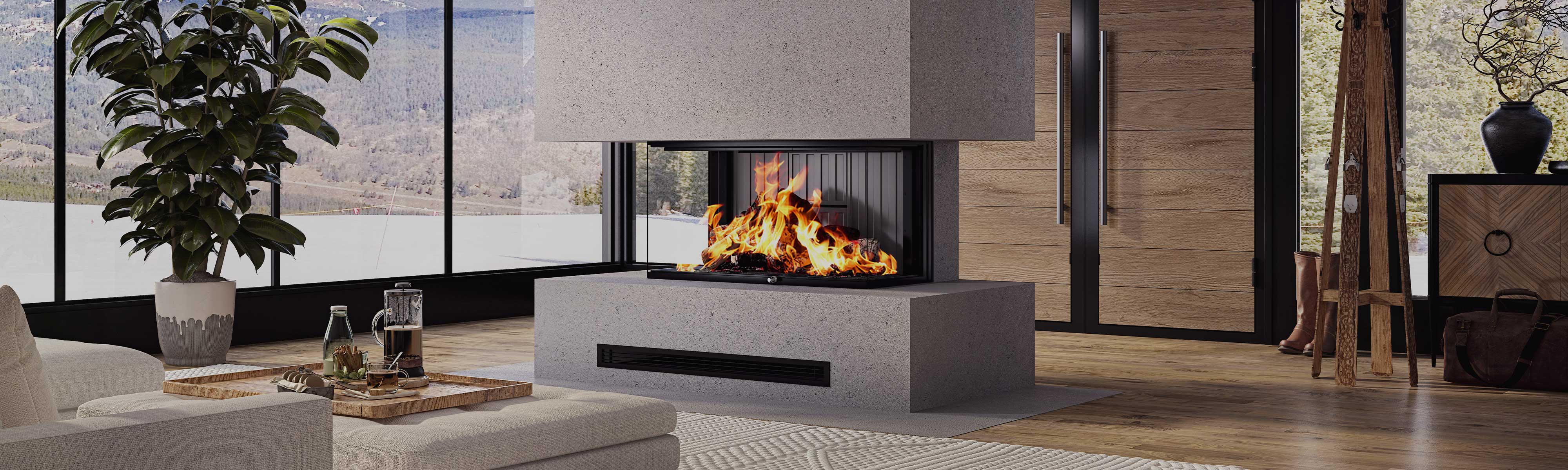 Hero Banner Image - LUXUS® Wood Fireplace